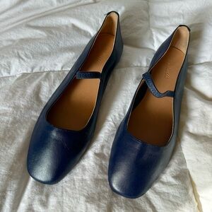 MADEWELL The Greta Ballet Flat Navy Women’s Size 7.5